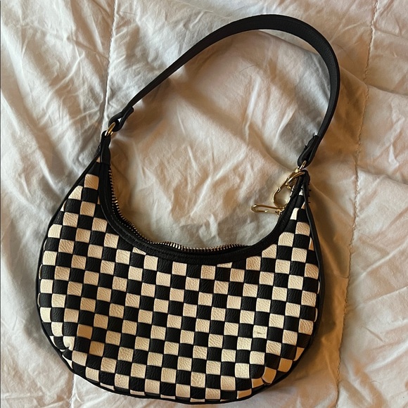 Universal Thread Handbags - Universal Thread Black and Cream Checkered Bag
